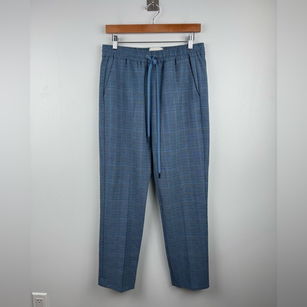 Munthe Women Blue Plaid Pant Size 38 (US 8)